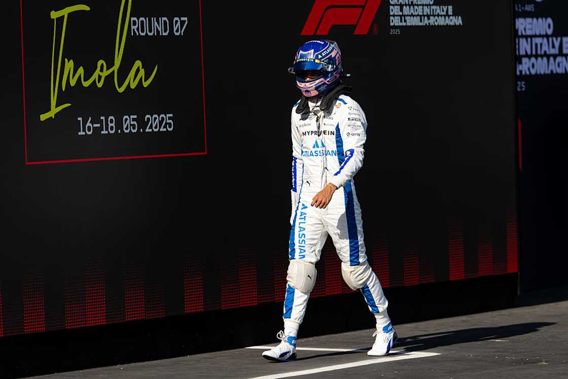 Alexander Albon of Thailand and Williams walks in parc ferme Alexander Albon of Thailand and Williams walks in parc ferme