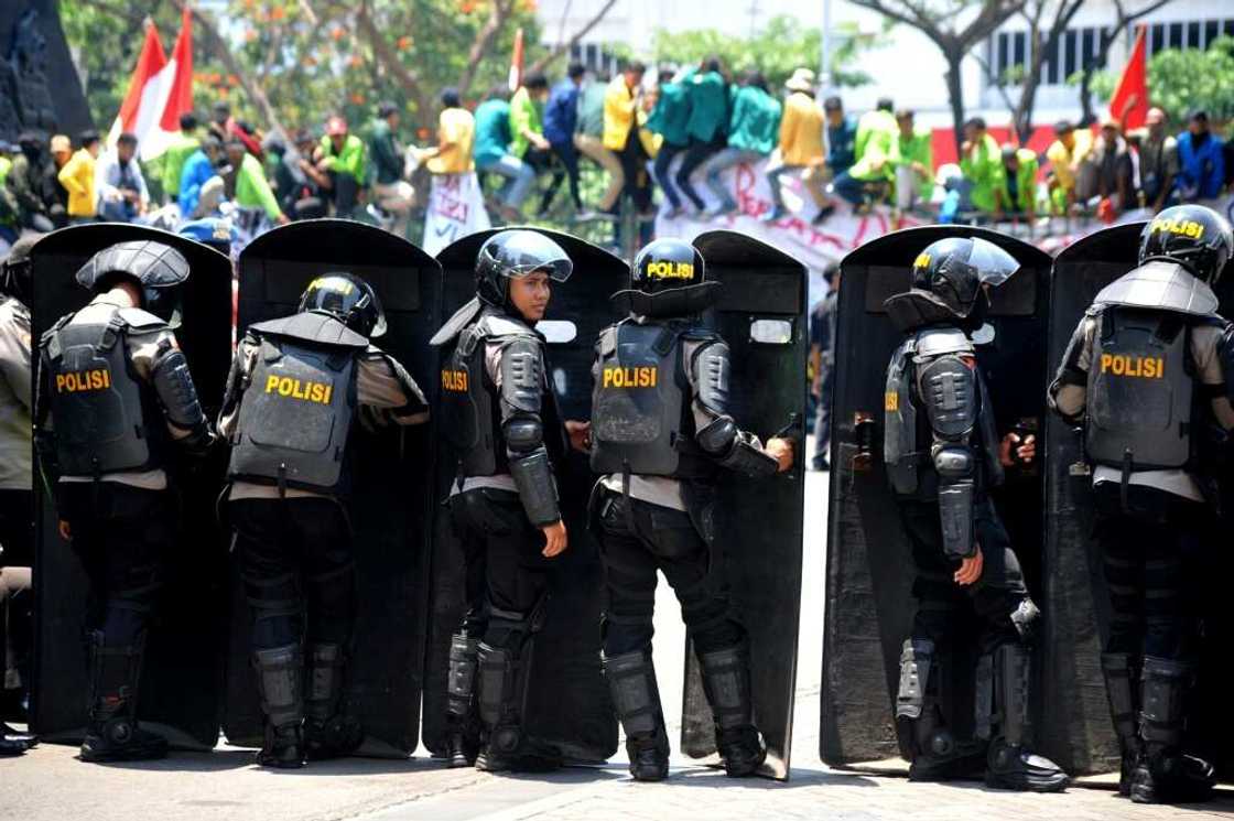 Transparency International ranks the police force as one of the most corrupt institutions in Indonesia