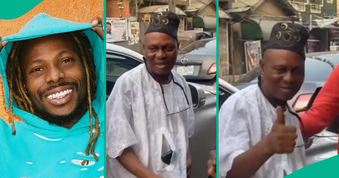 Asake's dad spotted beside a car. Asake's dad spotted beside a car.