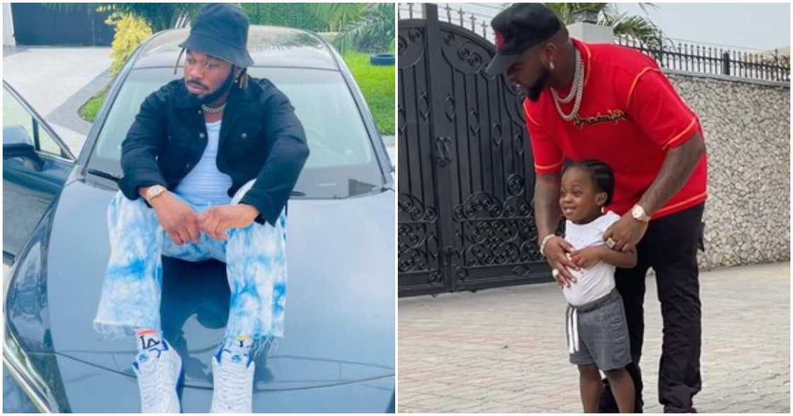 Singers Slimcase and Davido Singers Slimcase and Davido