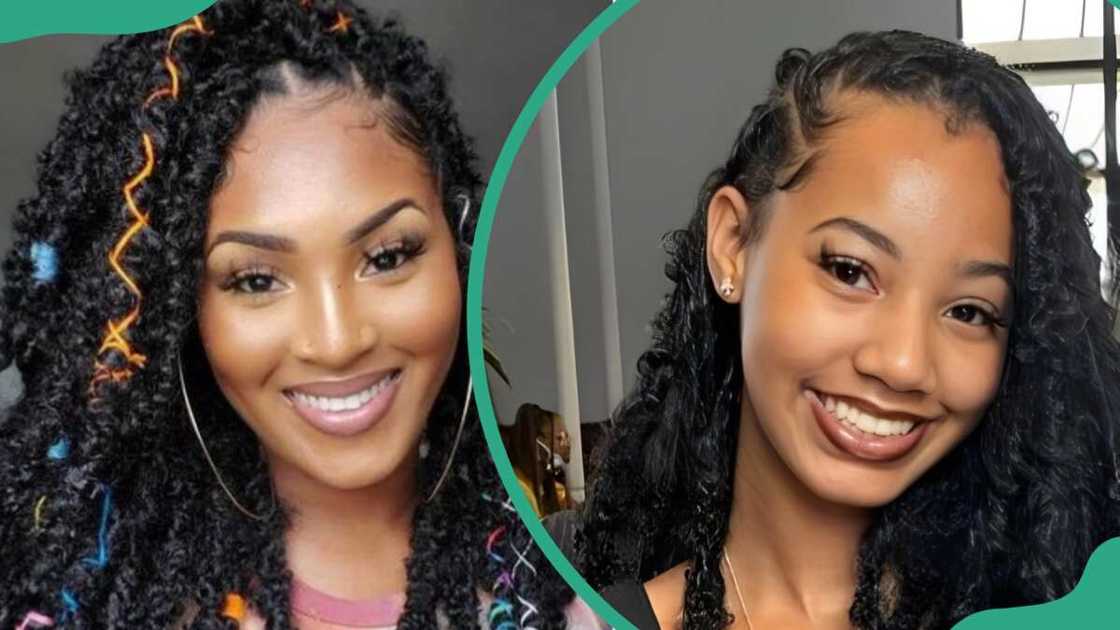 Ladies wearing butterfly locs Ladies wearing butterfly locs