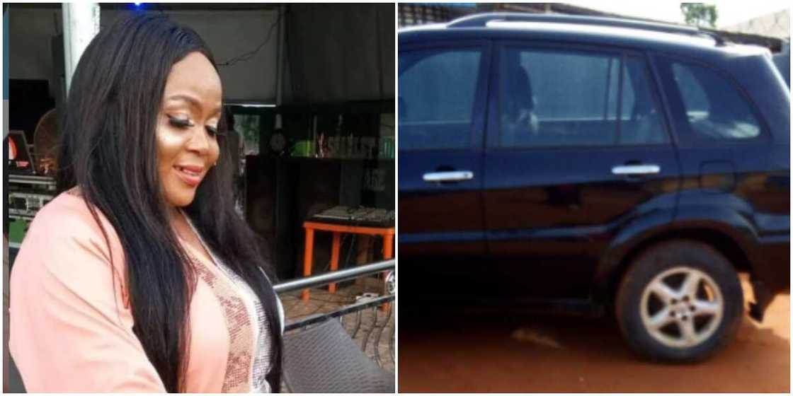 Actress Shine Osemwingie gets car gift Actress Shine Osemwingie gets car gift