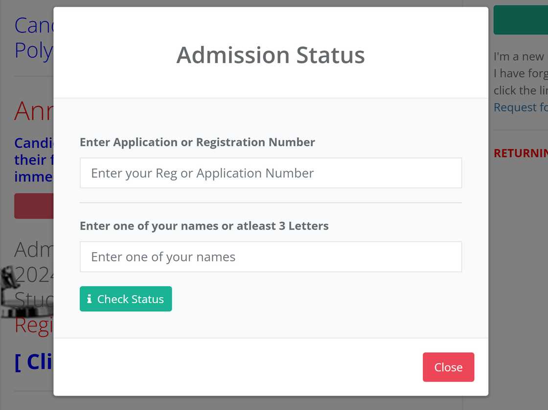 Bida Poly admission status