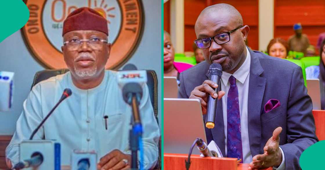 Gwamna Aiyedatiwa da Tunji Ojo. Gwamna Aiyedatiwa da Tunji Ojo.