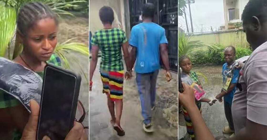 Woman cries out as house help empties her house Woman cries out as house help empties her house