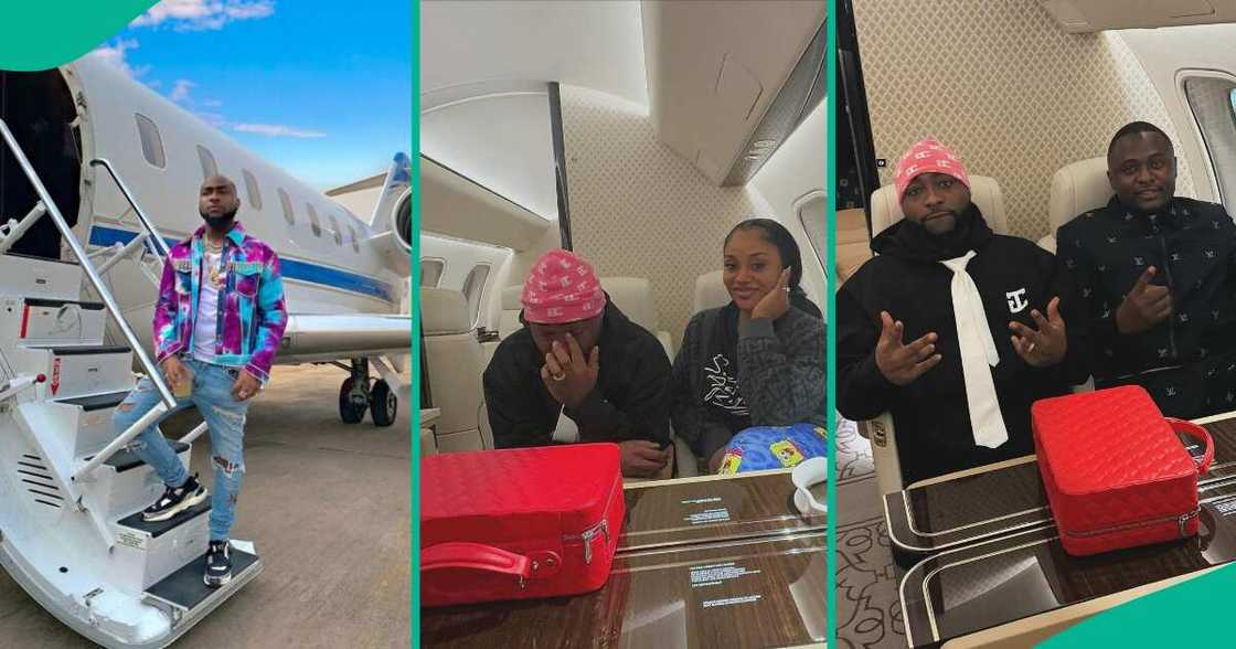 Davido and Chioma on a jet.