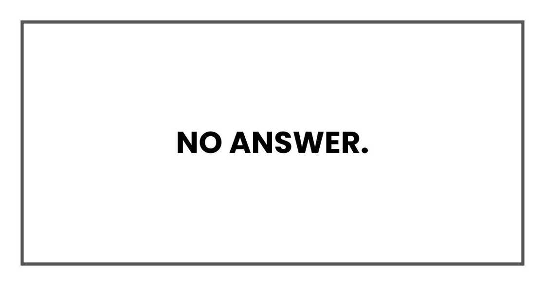 No answer.