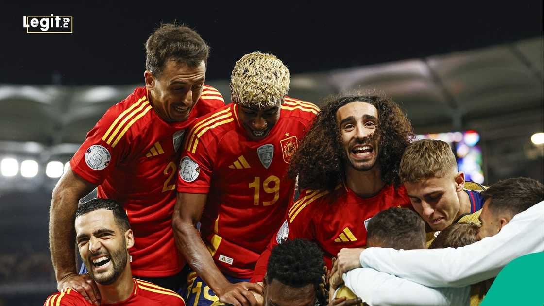 Lamine Yamal, Marc Cucurella, Spain, France, Stuttgart, Germany, Football. Lamine Yamal, Marc Cucurella, Spain, France, Stuttgart, Germany, Football.