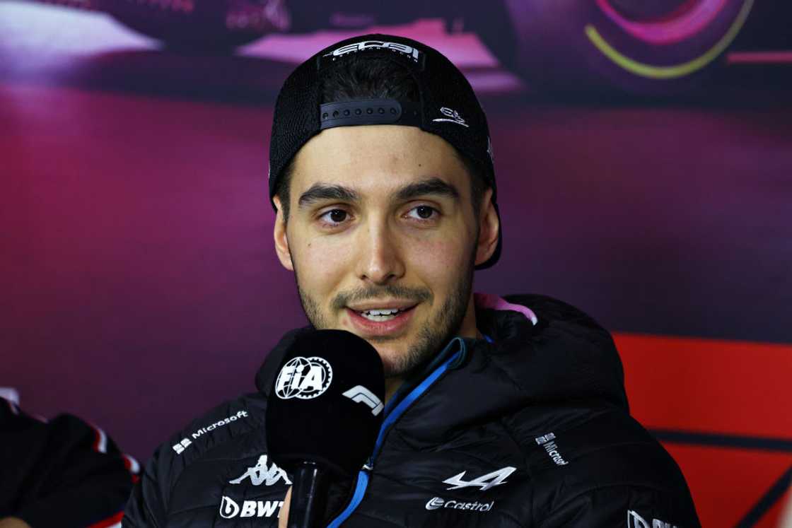 Esteban Ocon speaks during a press conference Esteban Ocon speaks during a press conference