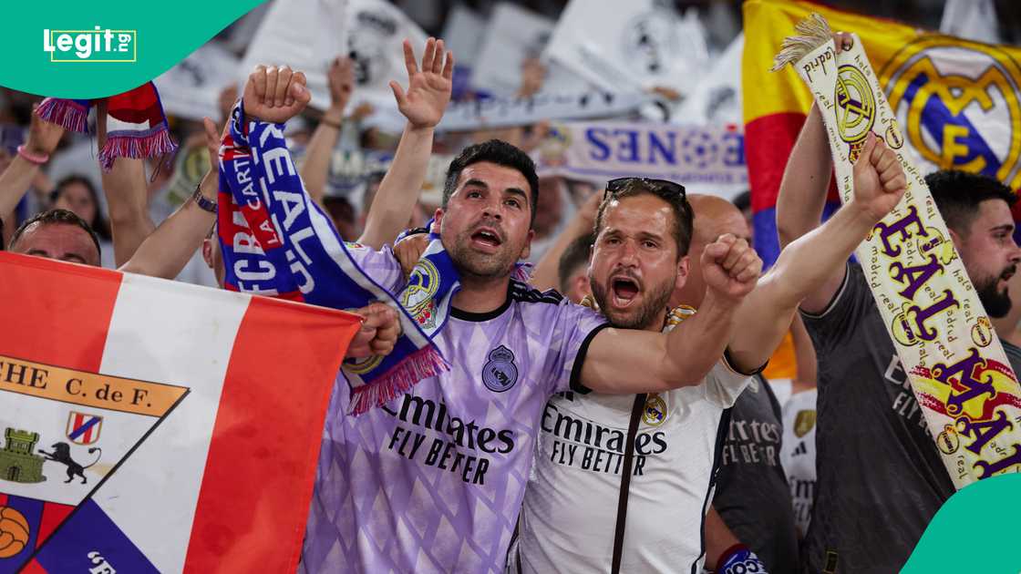 Real Madrid, Barcelona. Real Madrid, Barcelona.