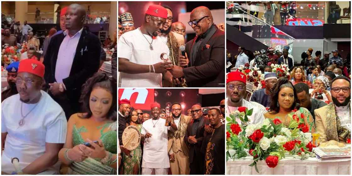 Obi Cubana, his wife, and Emoney Obi Cubana, his wife, and Emoney