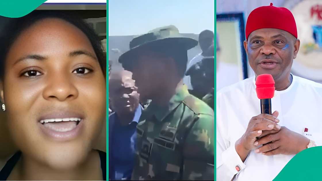Social media erupts after soldier faces off with FCT minister Wike Social media erupts after soldier faces off with FCT minister Wike