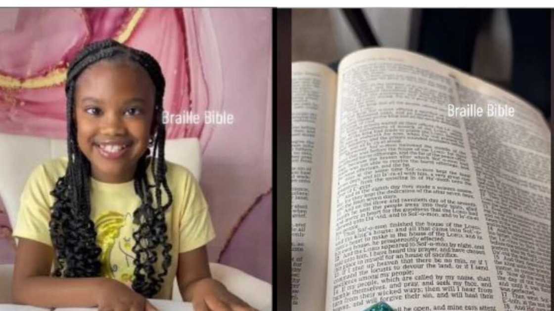 Blind girl reads the bible amazingly Blind girl reads the bible amazingly