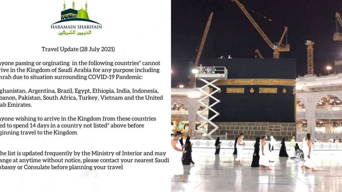 Saudiyya ta hana kasashe 13 aikin Umrah Saudiyya ta hana kasashe 13 aikin Umrah