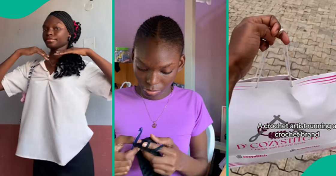 Nigerian university student shows off six jobs that she does. Nigerian university student shows off six jobs that she does.