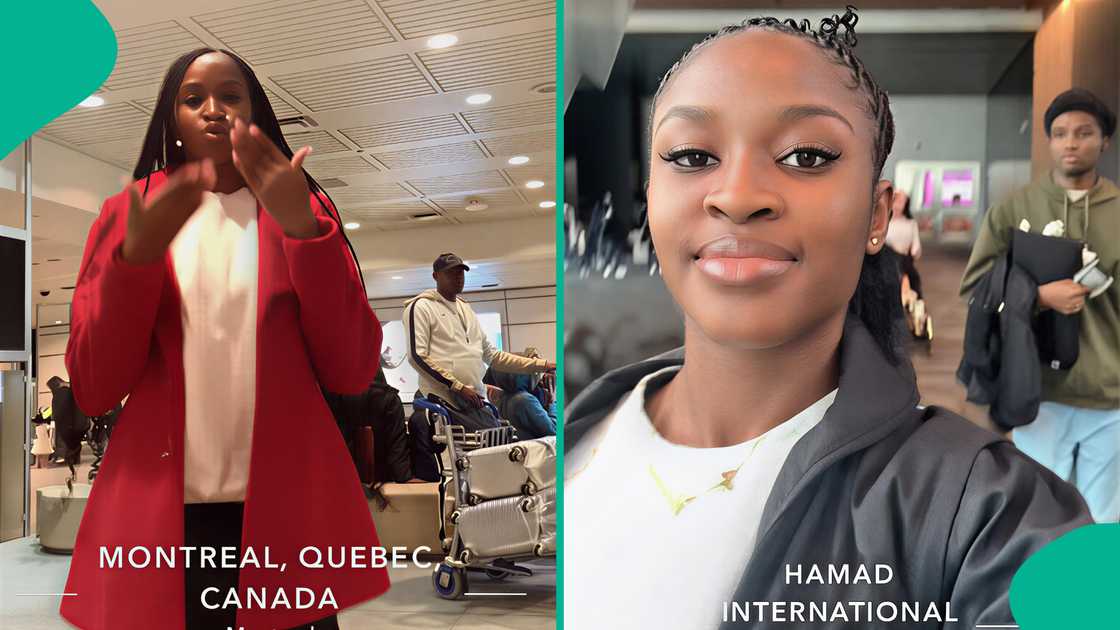 Lady generates buzz as she relocates to Canada for fresh start after quitting her schooling in Nigeria in her 500 level