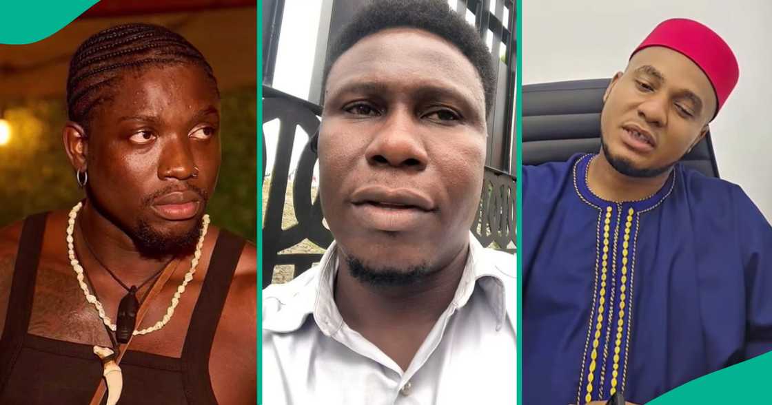 VeryDarkMan receives a safety warning ahead of Fish Magnet's candlelight procession in Anambra