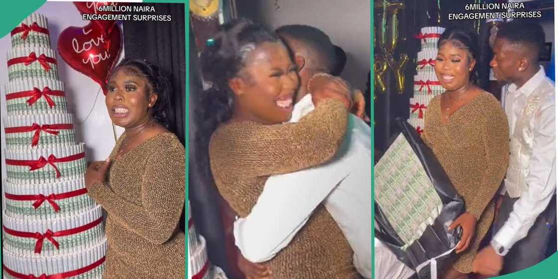 Man gives his girl N6 million for proposal. Man gives his girl N6 million for proposal.