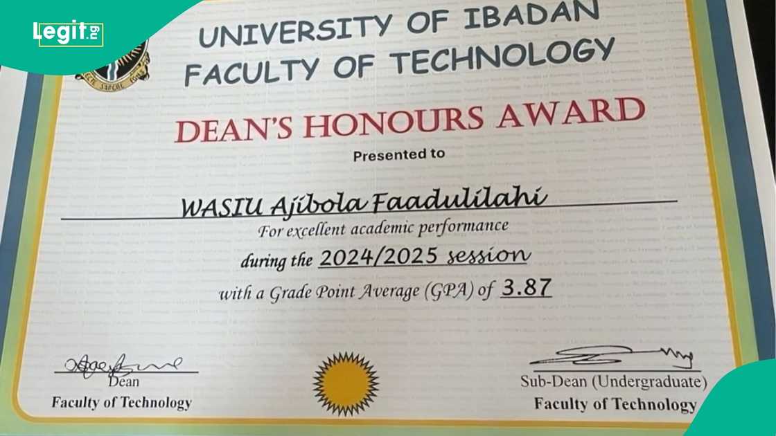 University of Ibadan student with first class shares stuggles in 400 level University of Ibadan student with first class shares stuggles in 400 level