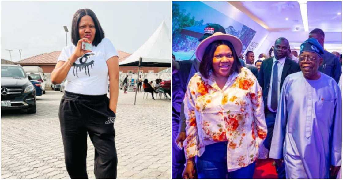 Actress Toyin Abraham and Tinubu Actress Toyin Abraham and Tinubu