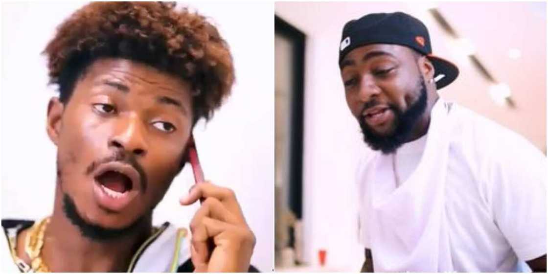 Davido and comedian Doyin Davido and comedian Doyin