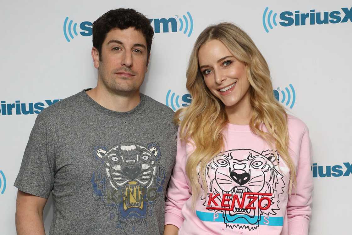 Jason Biggs and Jenny Mollen in New York City.
