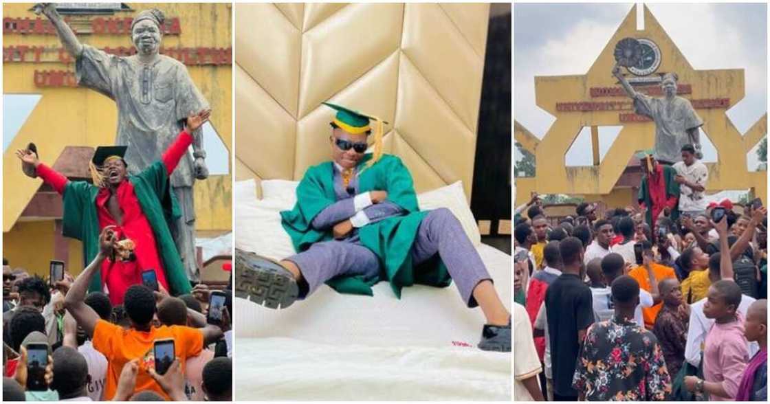 Photos of Funnybros during his matriculation