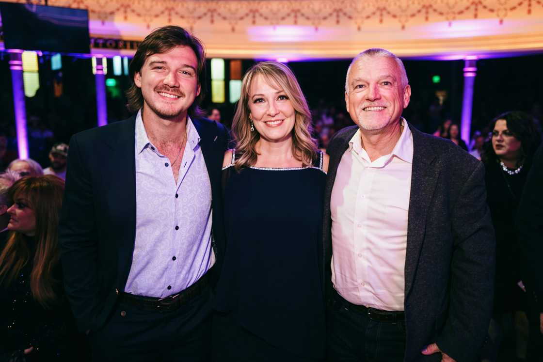 Morgan Wallen and his parents, Lesli Wallen and Tommy Wallen