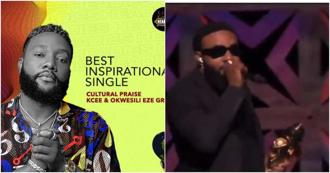 Kcee at the Headies Kcee at the Headies