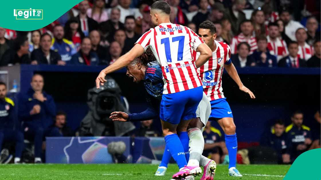 Eberechi Eze, David Hancko, Koke, Arsenal, Atletico Madrid, UEFA Champions League.