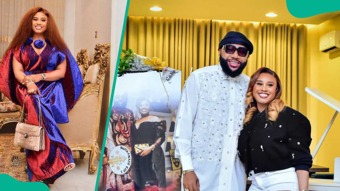 Nigerian businessman E-Money and his wife Juliet Okonkwo