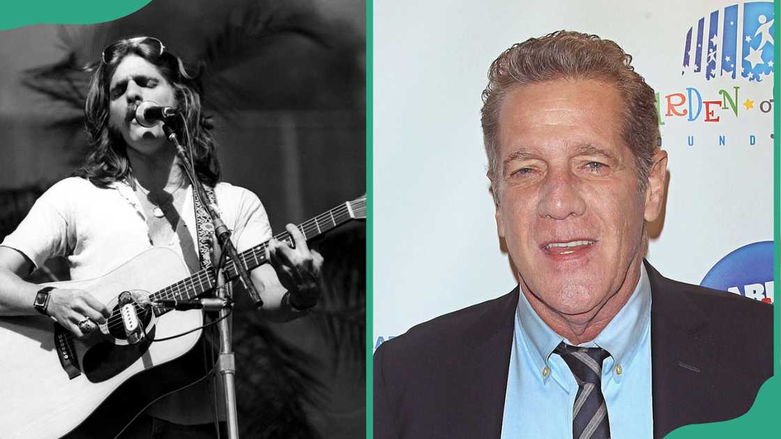 Glenn Frey and The Eagles perform at the Oakland Coliseum (L), and at the Club Bar and Grill (R) Glenn Frey and The Eagles perform at the Oakland Coliseum (L), and at the Club Bar and Grill (R)