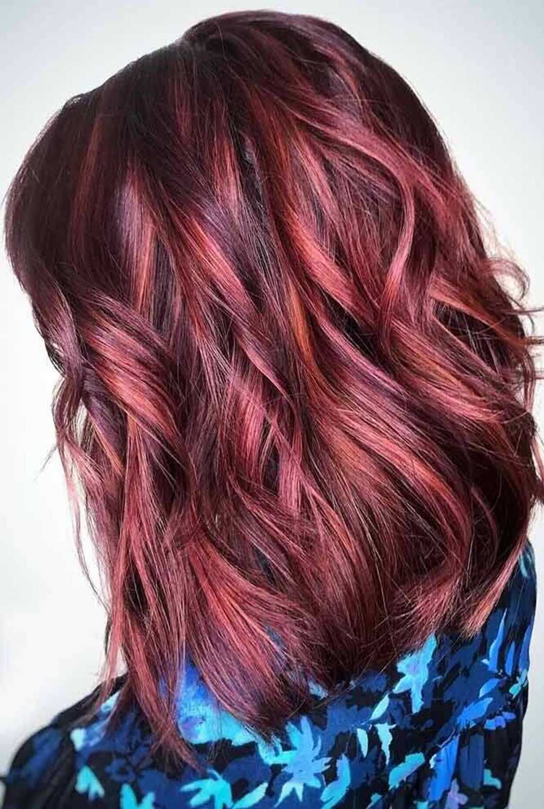 burgundy hair dye