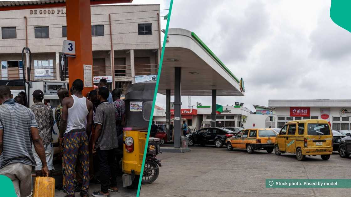 Nigerians buy petrol at lower price