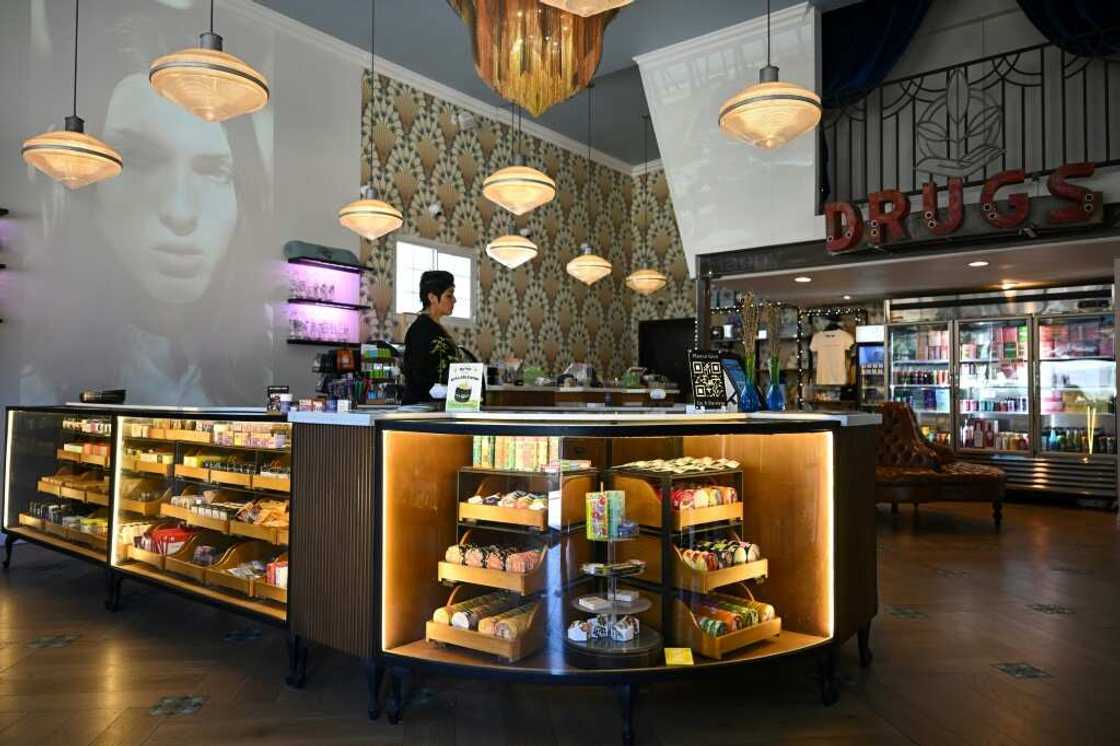 Green Goddess Collective in Venice Beach sells a huge range of cannabis products, from prerolls to gummies to drinks infused with THC Green Goddess Collective in Venice Beach sells a huge range of cannabis products, from prerolls to gummies to drinks infused with THC