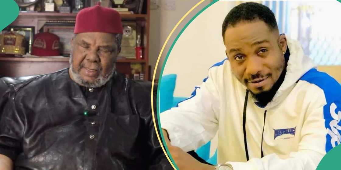 Pete Edochie speaks about Junior Pope.