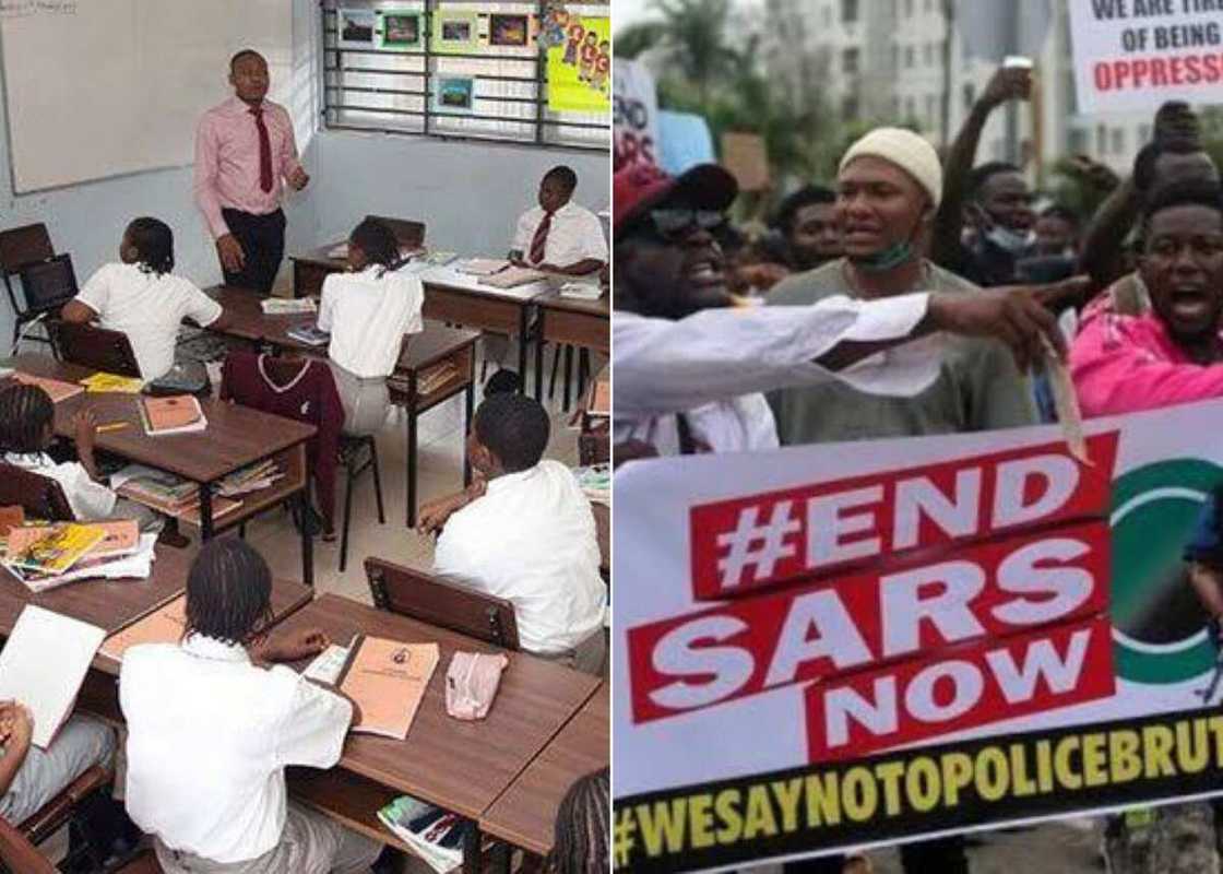 Jerin jihohi 5 da suka rufe makarantu sakamakon zanga-zangar EndSARS Jerin jihohi 5 da suka rufe makarantu sakamakon zanga-zangar EndSARS