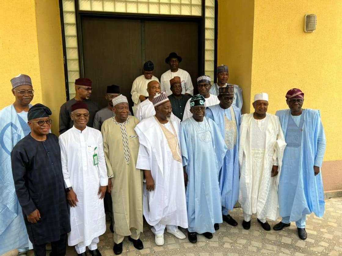 Taron Tinubu da gwamnoni. Taron Tinubu da gwamnoni.