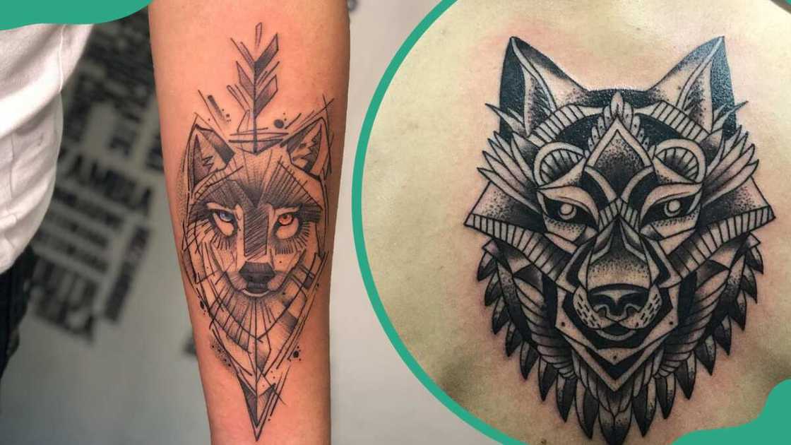 Geometric wolf tattoos Geometric wolf tattoos