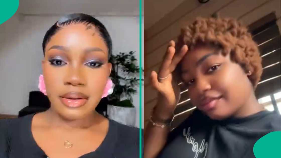 A Nigerian lady who got a wig from her mother-in-law has shared it online. A Nigerian lady who got a wig from her mother-in-law has shared it online.