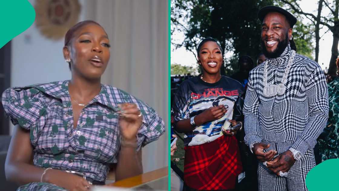 Burna Boy's sister, Ronami opens up about working with him. Burna Boy's sister, Ronami opens up about working with him.