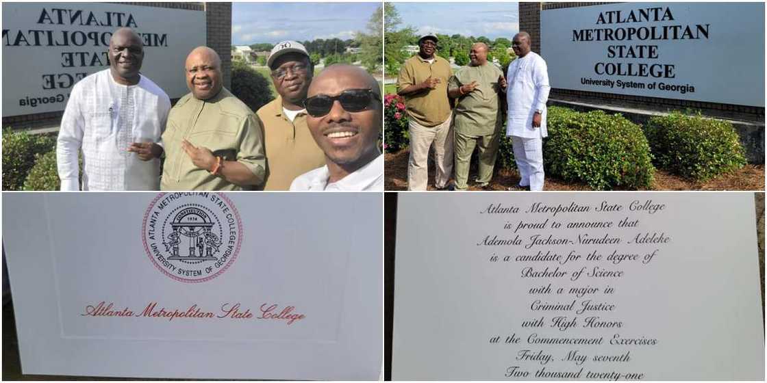 Davido's Uncle Senator Adeleke Returns to School, Bags Degree in Top Course in US; Photos Cause Reactions Davido's Uncle Senator Adeleke Returns to School, Bags Degree in Top Course in US; Photos Cause Reactions