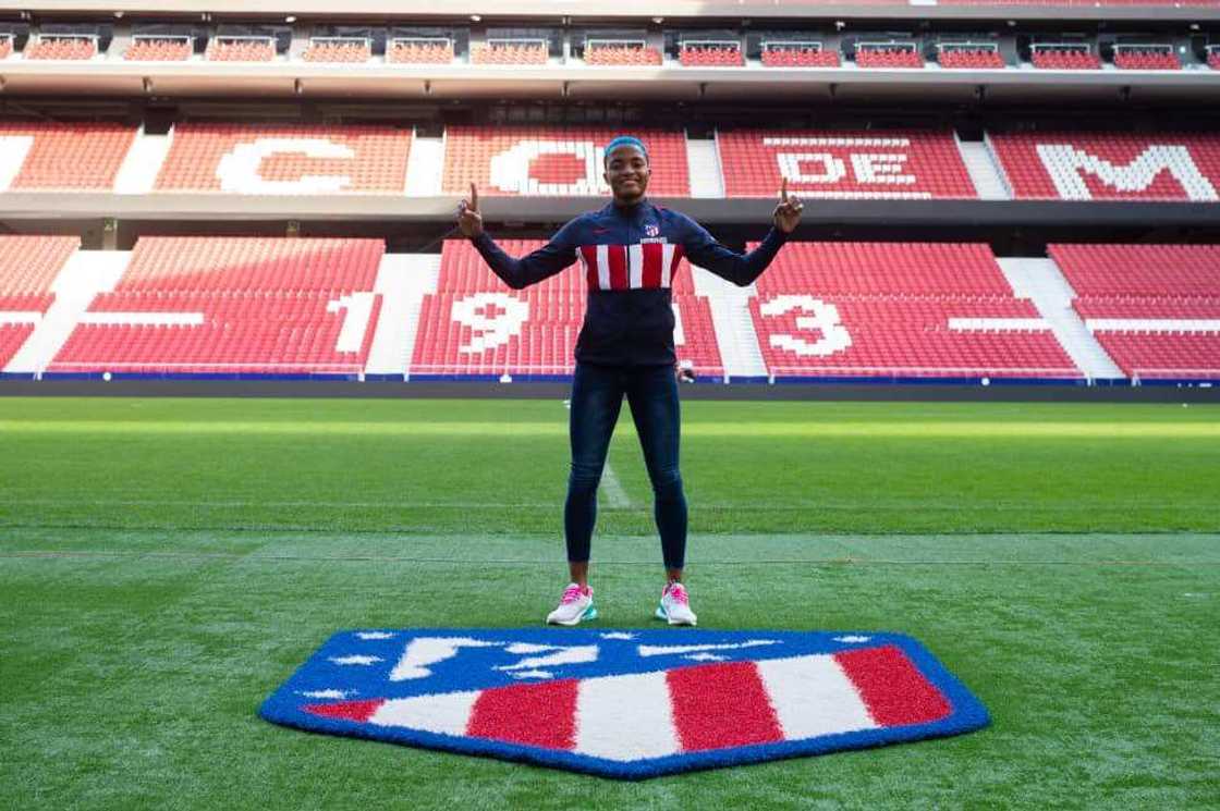 Rasheedat Ajibade, Super Falcons star, completes move to Atletico Madrid Rasheedat Ajibade, Super Falcons star, completes move to Atletico Madrid