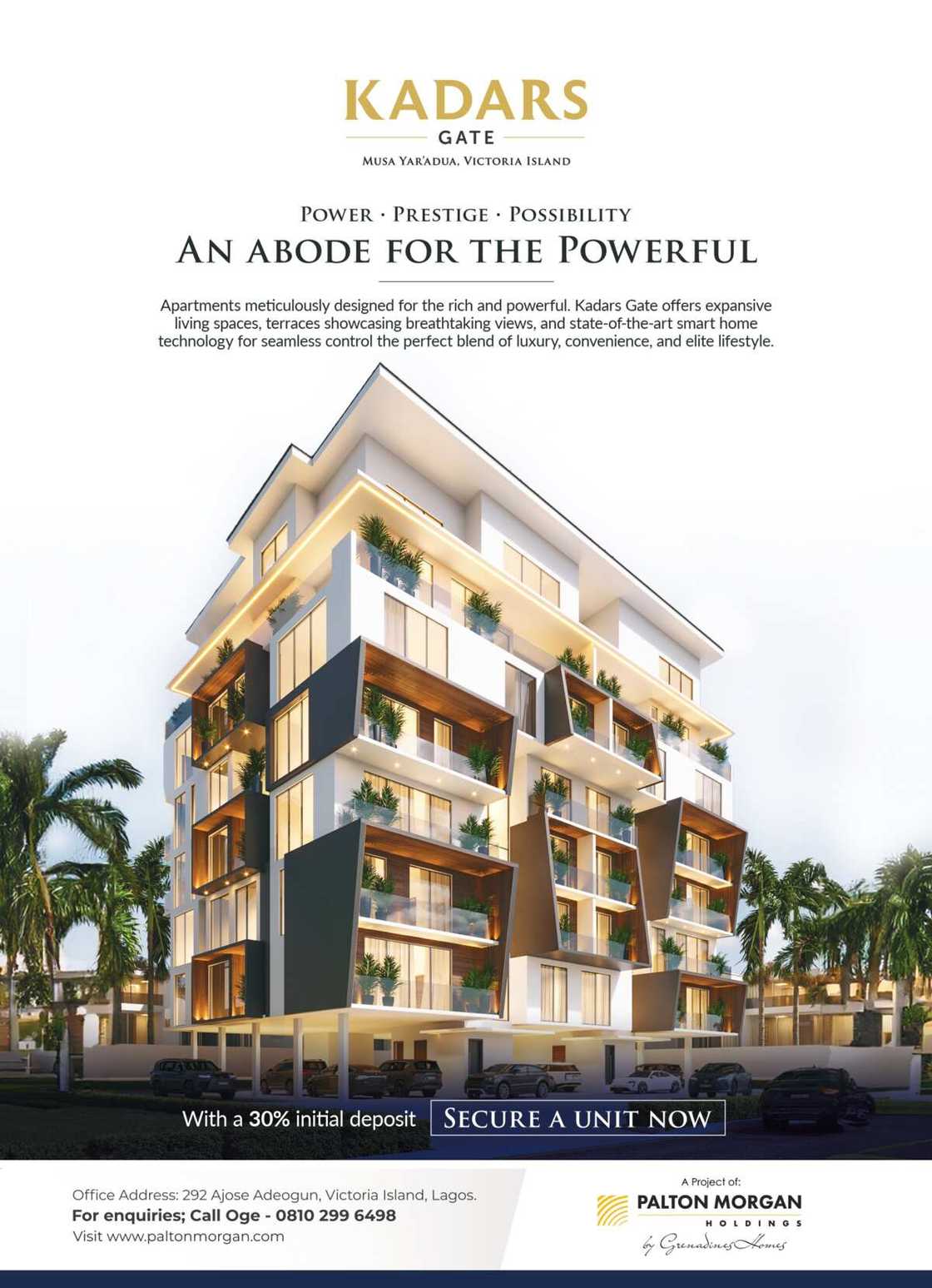 Kadars Gate, Victoria Island: Where Power and Luxury Converge