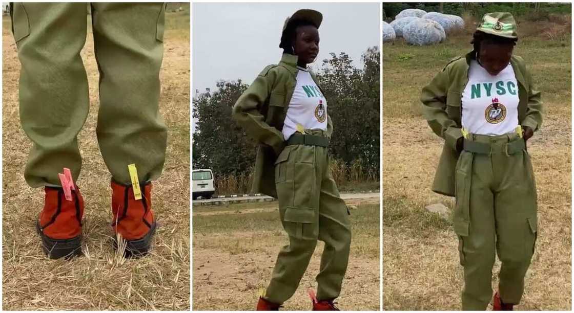 Photos of Arike in NYSC uniform. Photos of Arike in NYSC uniform.