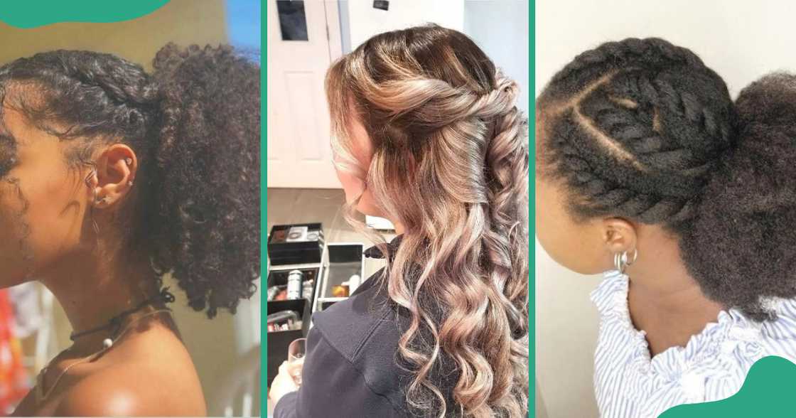 Twist-back curls for natural or highlighted hair.