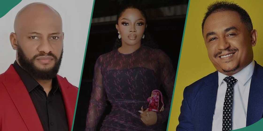 Yul Edochie, Toke Makinwa and Daddy Freeze and online churches. Yul Edochie, Toke Makinwa and Daddy Freeze and online churches.