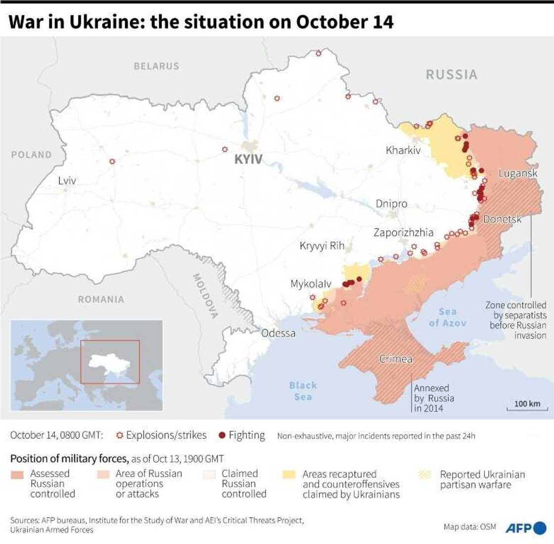 War in Ukraine: the situation on October 14 War in Ukraine: the situation on October 14