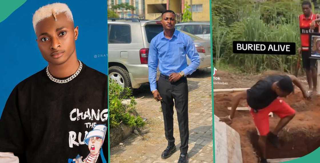 Nigerian man shares why he actually buried himself alive for 24 hours Nigerian man shares why he actually buried himself alive for 24 hours