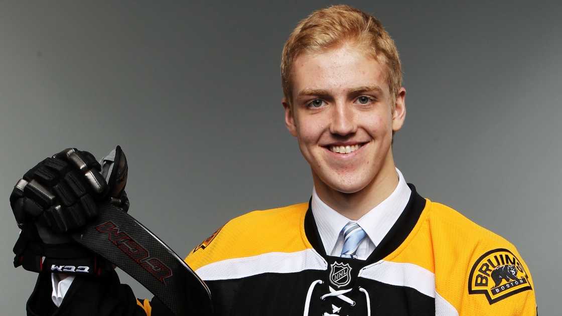 Dougie Hamilton of the Boston Bruins poses for a photo portrait Dougie Hamilton of the Boston Bruins poses for a photo portrait